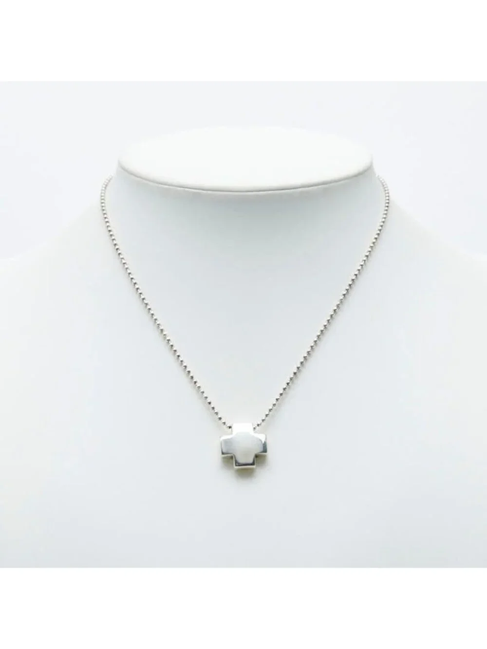 Tiffany & Co Roman Cross Necklace Silver